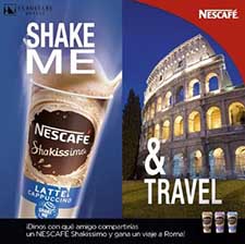 Eurostars colabora con NescafAi?? en un concurso en Facebook para promocionar el cafAi?? Shakissimo