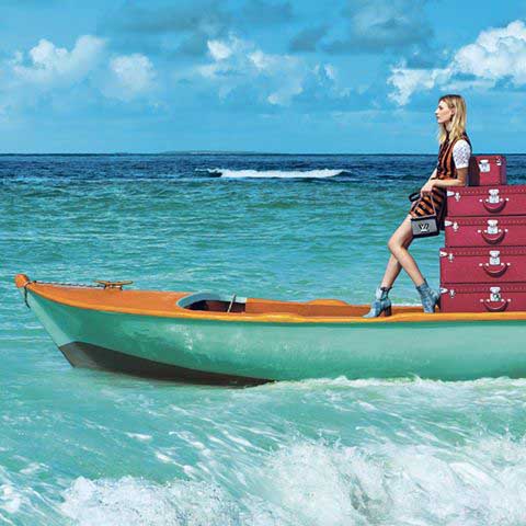 Imagen de la campaAi??a Spirit of Travel de Louis Vuitton.